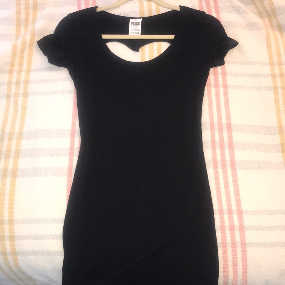Tights black mini dress